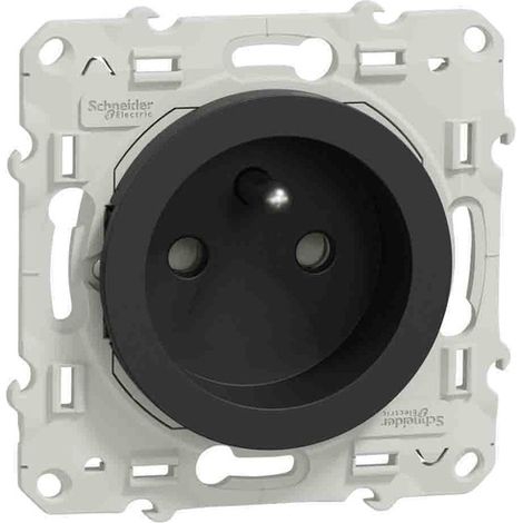 Placca di finitura ODACE Touch in antracite Schneider Electric