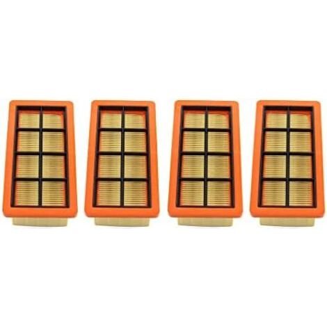 Alovez - Lot de 4 filtres pour Aspirateur Karcher 6.415-953.0 AD2 AD3 AD4 Plat Plissés Filtre, Accessoire pour les Aspirateurs (1/5)