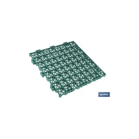 Set mit 4 PVC-Hohlfliesen 33 x 33 x 2 cm, einfache Montage und Klickverankerung