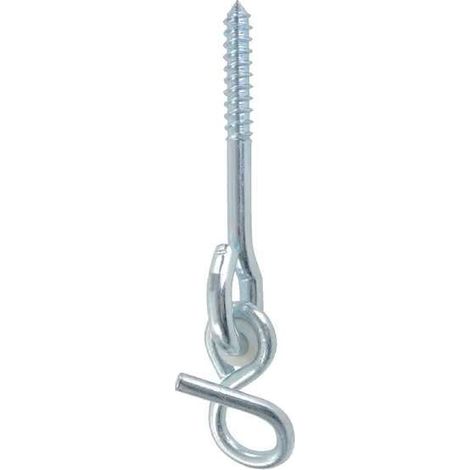 Cyclingcolors – Crochet pour balançoire 12mm acier à visser dans bois – Douille en plastique pour installation facile – Fixation sécurisée portique hamac (1/2)