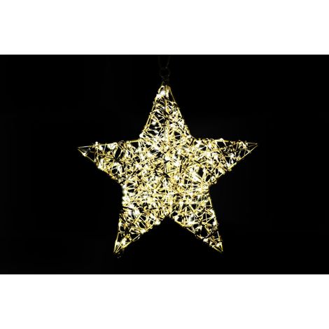 ARPIMEX Stella di Natale con Led 200 IP 44 D 35 Cm Luce Calda Bianco