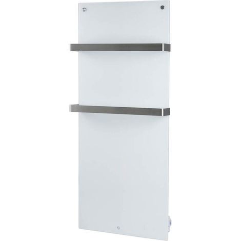 Eurom Sani 600 Comfort Panneau Infrarouge salle de bain 115x46.5cm Wifi 600watt Verre Blanc (1/5)
