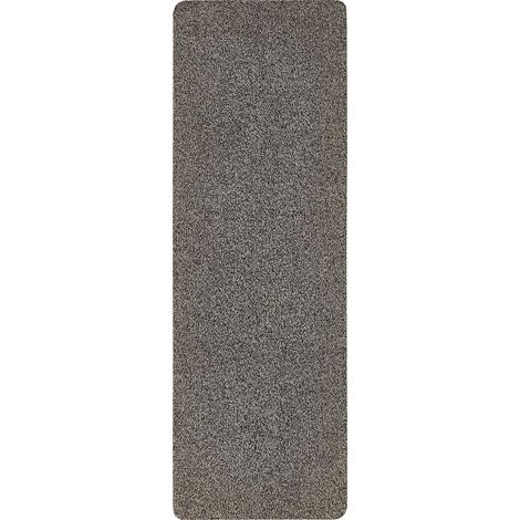 Paillasson de Porte Lavable en Coton avec Dessous antidérapant 50 x 150 cm Marron (1/5)