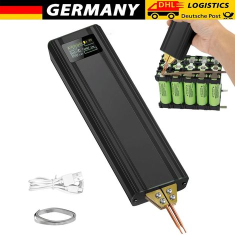 Soudeuse par points pour batteries 18650, machine de soudage par impulsions portable pour condensateurs, destinée à la fabrication de packs de batteries. (1/5)