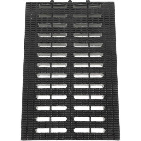 Grille d'évacuation en plastique pour cuisine, couvercle de caniveau (1/4)