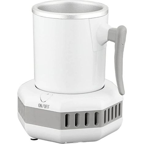 Mini máquina de hielo con sistema de enfriamiento, pequeña máquina de hielo portátil, hielo rápido en 15 minutos para el hogar, campamentos y fiestas en el auto (blanco)