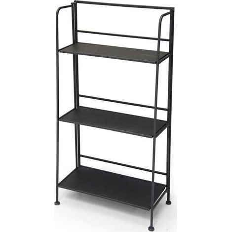 Scaffale in metallo 3 ripiani cm 62x31x112h