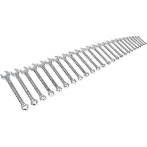 Sealey Siegen Jumbo Combination Spanner Set 25pc S0401 (1/2)