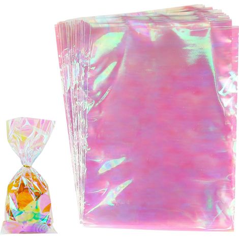 100 sachets à bonbons irisés double face - Parfaits pour emballer des bonbons en cadeau-155230MM (1/5)