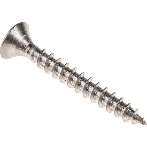 Vis à bois, 5mm, tête Fraisée 40mm, en Acier Inoxydable A2 304 ( Prix pour Boîte de 100 ) (1/5)