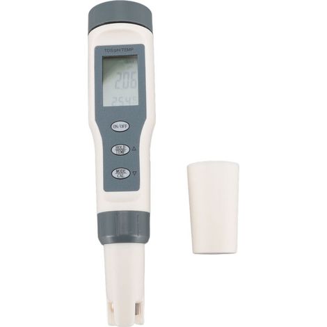 Testeur 3-en-1 pour Eau : pH, TDS et Température, Étanche IP65, Compensation Automatique de la Température, Plage pH 0,00–14,00 (1/4)