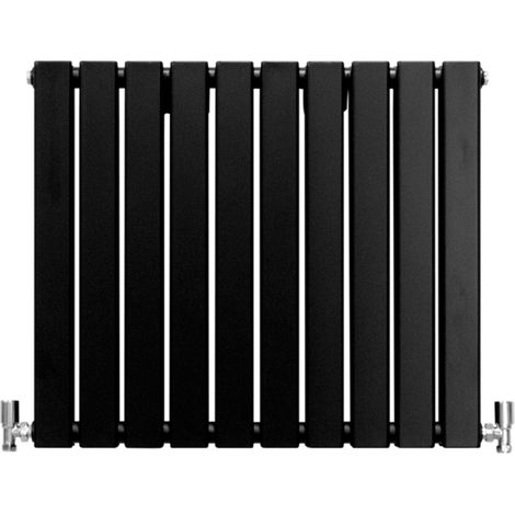 Heizkörper Design Flachheizkörper Paneelheizkörper Heizung Matte Schwarz 60x70cm (1/5)