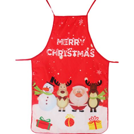 Delantal navideño, delantal decorativo para la cena de Navidad, para cocinar, hornear, hacer manualidades y tareas domésticas.