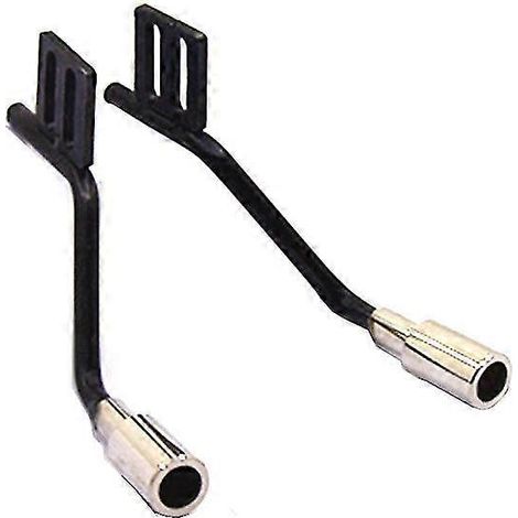 1 paire de tuyaux d'échappement en métal simulant la ventilation des gaz pour pièces de voiture RC Trx4 Scx10, collecteur d'échappement (1/5)
