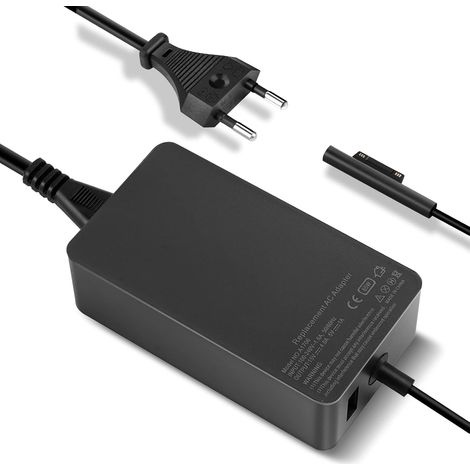 Chargeur Surface Pro, 65W 15V 4A(Fonctionne avec 44W/39W/36W/24W) Adaptateur pour Surface Pro 3/4/5/6/7/X, Tablette Windows, Surface Book 1/2/3 Surface Laptop 1/2/3, Surface Go, Avec Port de USB 5V 1A (1/5)