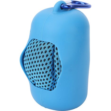 Serviette rafraîchissante douce et respirante pour le cou, idéale pour le yoga, la salle de sport, le camping, la course à pied et l'entraînement (bleue) (1/5)