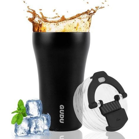 Tasse de Voyage Isotheme 380ml avec Couvecle Anti-Fuites – Mug Isolé en Acie Inoxydable pou Café Chaud et Boissons Foides, éutilisable et Écologique (1/5)