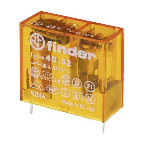 Finder 40.52.8.230.5001 Relais pour circuits imprimés 230 V/AC 8 A 2 inverseurs (RT) 1 pc(s) Y524583 (1/2)
