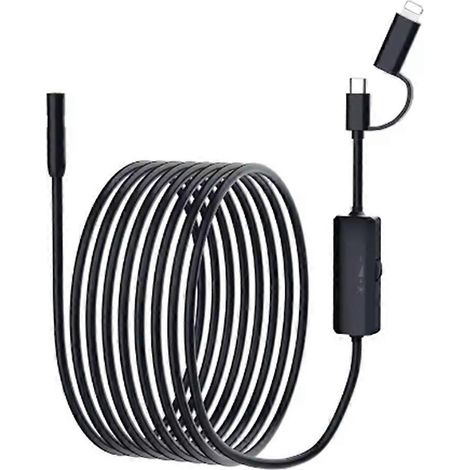 Caméra endoscopique 8 mm 2 en 1 Type-C, mini caméra d'inspection étanche IP67 pour canalisations, avec 8 LED (1/4)