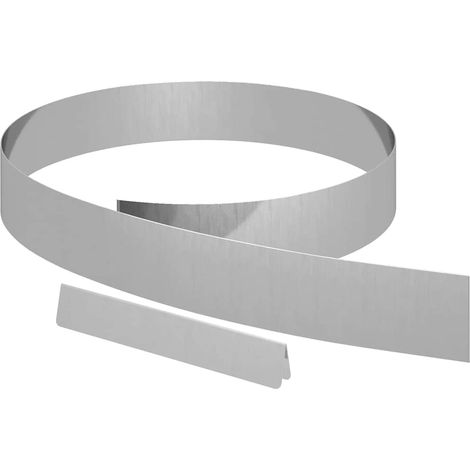 Bordure de Pelouse 4 pcs Argent 450 x 0,05 x 15 cm CFW626985 (1/5)