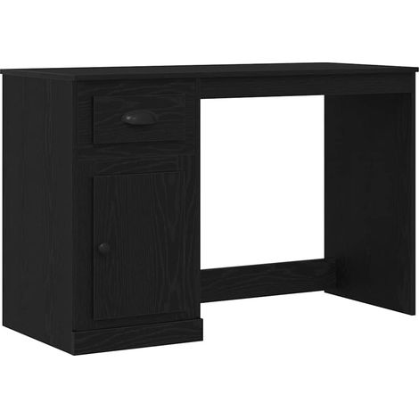 Maison Exclusive - Schreibtisch mit Speicher Schwarz Eichen-Optik