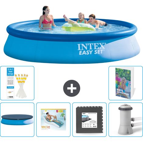 Intex Piscina Easy Set Rotonda - 396x84 cm - 7-pezzi  S49