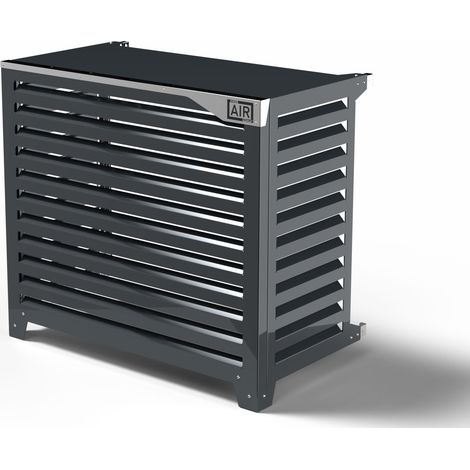 Cover Pompa di Calore 135x74x112 cm installazione a terra vicino la parete Big Blade XXL Antracite (1/4)