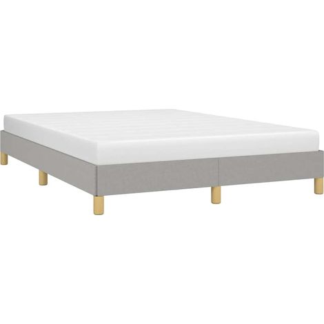 Giroletto senza Materasso Grigio Chiaro 160x200 cm Tessuto vidaXL (1/5)
