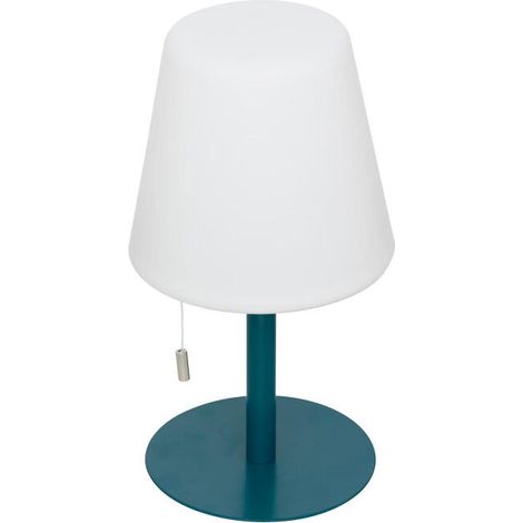 Lampe à Poser d'Extérieur "Zack" 30cm Bleu Canard (1/4)