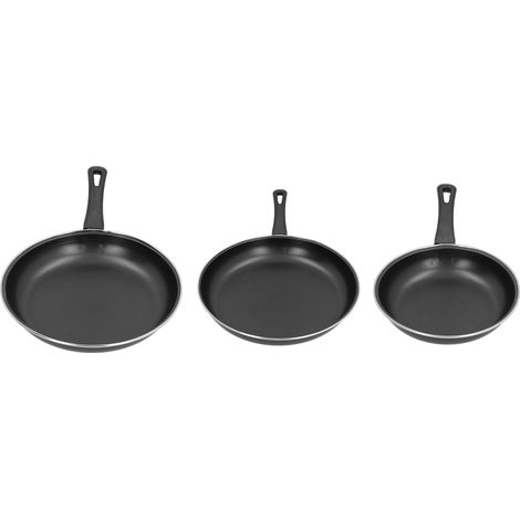 Lot de 3 poêles à frire domestiques mini antiadhésives, pour plaque à induction et cuisinière à gaz (1/5)
