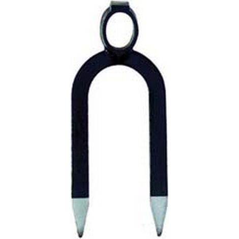 1PZ ZAPPONE BIDENTE OCCHIO OVALE "ORSATTI" - gr.900 cm.12x30h. occhio mm.34/37