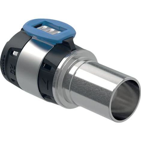 Geberit FlowFit Übergang auf Geberit Mapress, mit Einschubende, Edelstahl,  DN 25,  dø 32 mm, 620.254.00.1