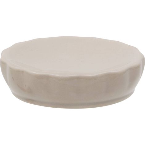 Portasapone colorama in ceramica, diametro 11 cm, beige - 5five