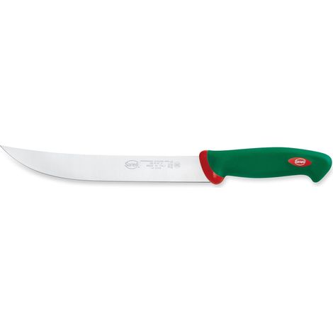 Sanelli Premana Professional Coltello Scimitarra, Acciaio Inossidabile, Verde/Rosso (1/2)