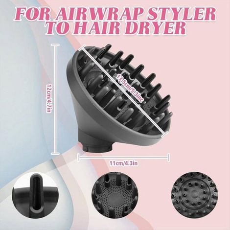 Diffusordüsen-Aufsatz für Lockenstab HS05 HS03 HS01 Haartrockner-Styler Diffusordüsen-Aufsatz A (1/5)