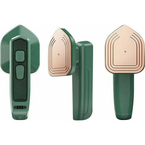 Fer à repasser portable à micro-vapeur pour vêtements Mini machine à repasser pour vêtements Défroissage rapide Vert EU Plug (1/5)