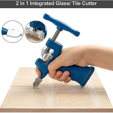 Ensemble de coupe-carreaux de verre intégré 2 en 1, outil de coupe professionnel de 2 mm à 20 mm (1/4)