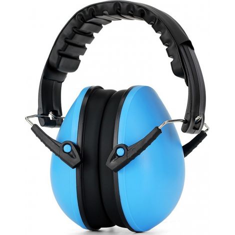 Bouchons d'oreilles antibruit pour enfants, bleus. (1/5)