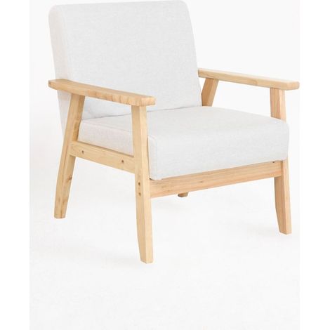 Sofás y Sillones - Sillón Domo Tela - Blanco