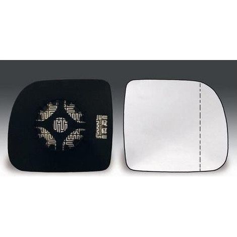 Verre de rétroviseur droit asphérique chauffant Renault Kangoo 1 phase 1 1997-2001