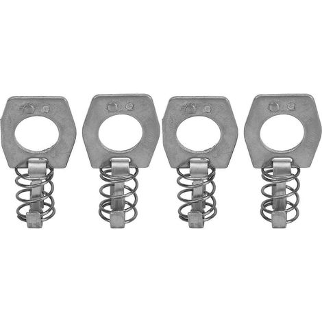 Lot de 4 verrous à came pour chauffe-eau, en acier inoxydable, couleur argentée, pour camping-car. (1/5)