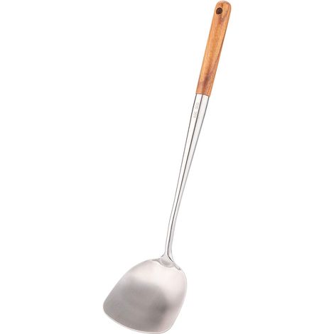 Espátula Para Wok MINKUROW De 17" Para Wok, Espátula Para Wok De Acero Inoxidable 304. (1/5)
