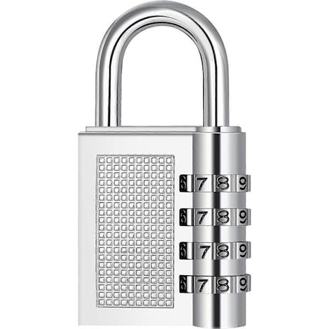 Cadenas à combinaison pour armoires de salle de sport, cadenas à 4 chiffres, cadenas à combinaison étanche pour une utilisation extérieure, clôtures, portails, abris de jardin, cadenas à combinaison (