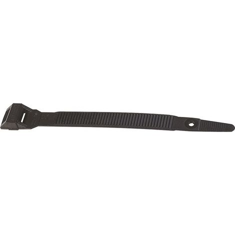Collier noir denture intérieure - 260 x 7,6 mm - Diamètre 62 mm - Colson - Vendu par 100 - Legrand