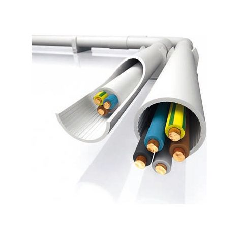 Schneider Electric – Tube IRL 4554 sans halogène – Ø16 mm – longueur 3 mètres – polycarbonate noir – IP 40 IK 10 – non propagateur de flamme (1/2)