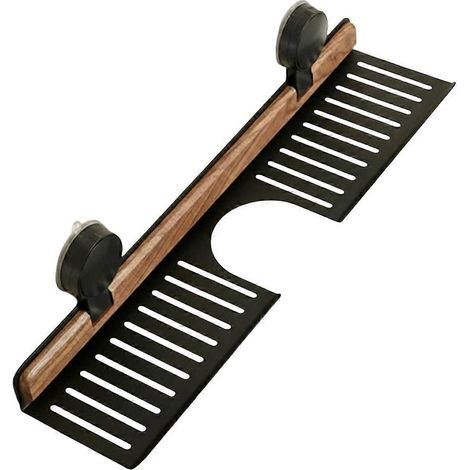 Étagère de lavabo à ventouse pour salle de bain, à fixer au-dessus du robinet, sans perçage. (1/5)