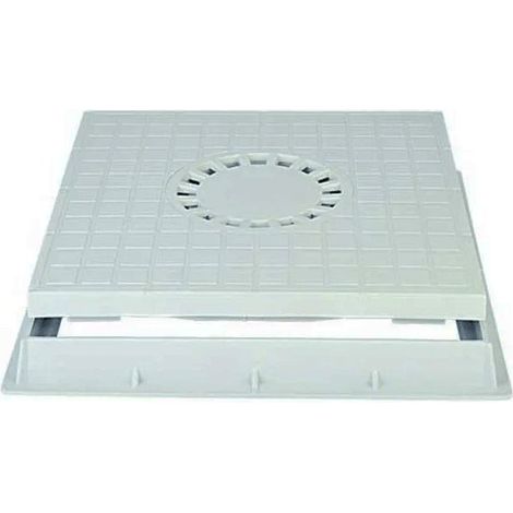 Chiusino con sifone centrale in pp : Dimensione - cm 55x55