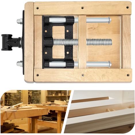 Neu 7" Schraubstock Holz Holzarbeiten Holzschraubstock Vorderzange Hobelbank DE