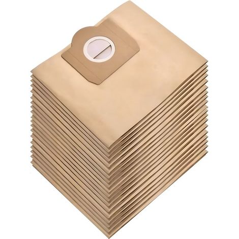 Lot de 20 sacs aspirateur compatibles Kärcher WD3, MV3, A 2204, 6.959-130.0, sacs à poussière de rechange (1/4)