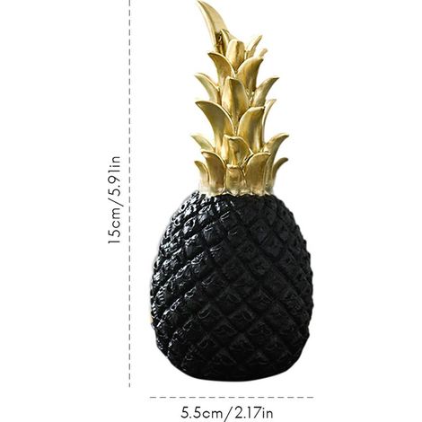 Moderne skandinavische Ananas-Dekoration aus Kunstharz für Wohnzimmer, Weinkeller, Fenster, Büro, Inneneinrichtung (1/5)